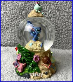 Disney Lilo & Stitch Snow Globe Music Box Vintage Limited Hawaiian Coaster Ride