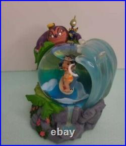 Disney Lilo Stitch Surfing Dr Jumba Pleakley Snow Globe Musical collectibleRare
