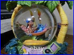 Disney Lilo and Stitch Aloha Musical Snow globe