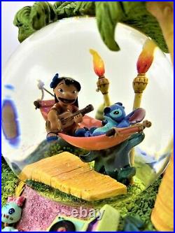 Disney Lilo and Stitch Aloha Musical Snow globe with lights