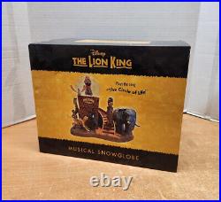 Disney Lion King Broadway Snow Globe Music Box New In Box