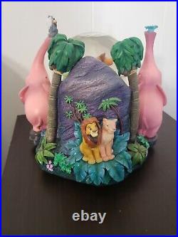 Disney Lion King Musical Snow Globe SIMBA'S PRIDE Plays Upendi Song