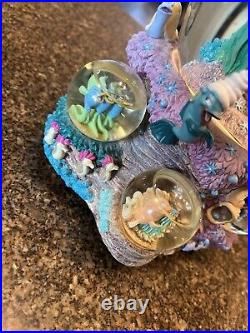 Disney Little Mermaid Ariel & Friends Musical Snow Globe Under the Sea Works