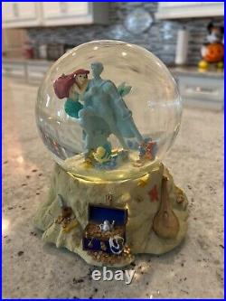 Disney Little Mermaid Ariel Part of Your World Musical Snow Globe Retired