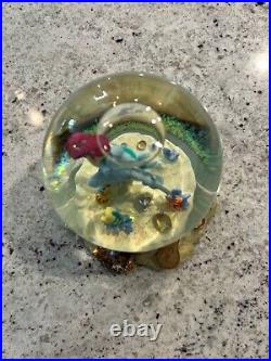 Disney Little Mermaid Ariel Part of Your World Musical Snow Globe Retired