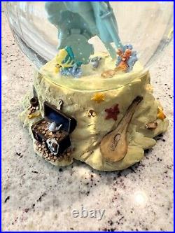 Disney Little Mermaid Ariel Part of Your World Musical Snow Globe Retired