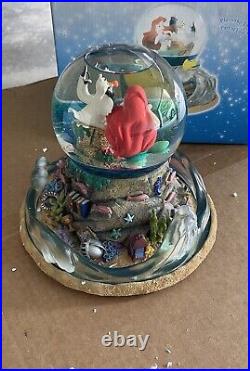 Disney Little Mermaid Music Lights Snow Globe Ariel's Treasure Trove