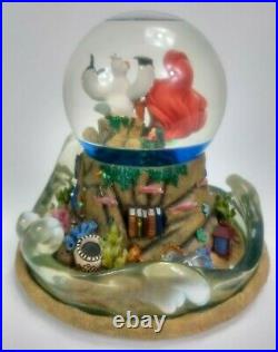 Disney Little Mermaid Music Lights Snow Globe Ariels Treasure Trove