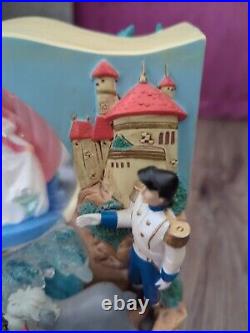 Disney Little Mermaid Storybook Double Sided Musical Under The Sea Snow Globe