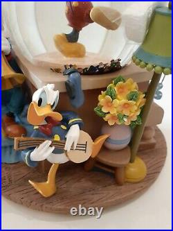 Disney MINNIES YOO HOO Musical Snow globe Water Minnie Mickey Goofy RARE(21)
