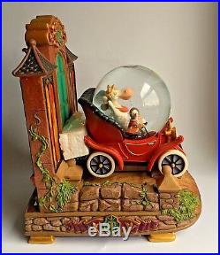 Disney MR. TOAD'S WILD RIDE Musical Globe NEW IN BOX Fireplace Glows TOAD HALL