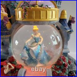 Disney Magical Princess Castle Snow Globe Musical Disney Store Rare Retired