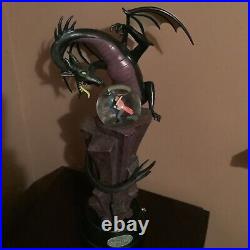 Disney Maleficent Statues with mini snow globe lights up with music