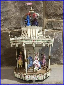Disney Mary Poppins Carousel Musical Snow Globe RARE