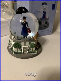 Disney Mary Poppins With Blue Dress Broadway Musical Snow Globe Chim Chim Cheree