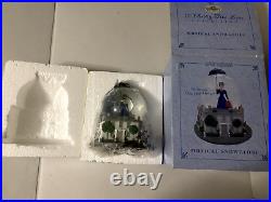 Disney Mary Poppins With Blue Dress Broadway Musical Snow Globe Chim Chim Cheree