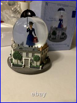 Disney Mary Poppins With Blue Dress Broadway Musical Snow Globe Chim Chim Cheree