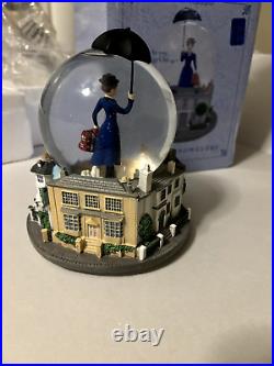 Disney Mary Poppins With Blue Dress Broadway Musical Snow Globe Chim Chim Cheree