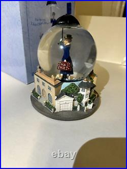 Disney Mary Poppins With Blue Dress Broadway Musical Snow Globe Chim Chim Cheree