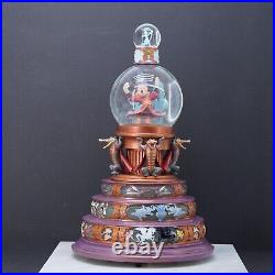 Disney Mickey Fantasia 65th Anniversary Snow Globe Active Music 15in Tall