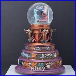 Disney Mickey Fantasia 65th Anniversary Snow Globe Active Music 15in Tall