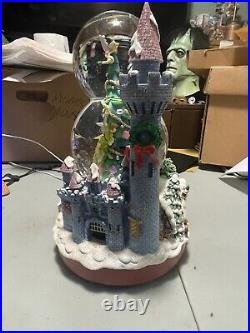 Disney Mickey & Friends Christmas Double Globe Musical Snowglobe Castle Box Read