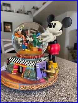 Disney Mickey & Friends Snow Globe 100 Years of Magic Lights Music
