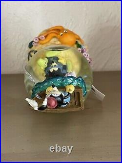 Disney Mickey Minnie at Sea Musical Snow Globe 7 Under the Sea New withBox