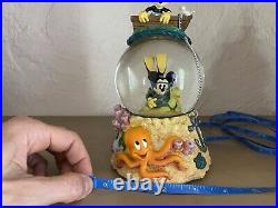 Disney Mickey Minnie at Sea Musical Snow Globe 7 Under the Sea New withBox