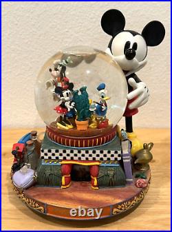 Disney Mickey Mouse 100 Years Musical Snow Globe Great Big Beautiful Tomorrow