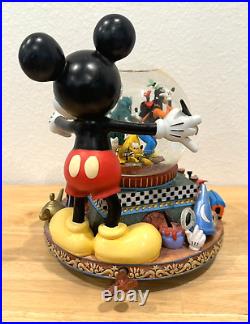 Disney Mickey Mouse 100 Years Musical Snow Globe Great Big Beautiful Tomorrow