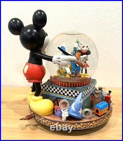 Disney Mickey Mouse 100 Years Musical Snow Globe Great Big Beautiful Tomorrow