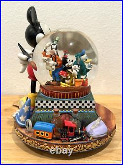 Disney Mickey Mouse 100 Years Musical Snow Globe Great Big Beautiful Tomorrow