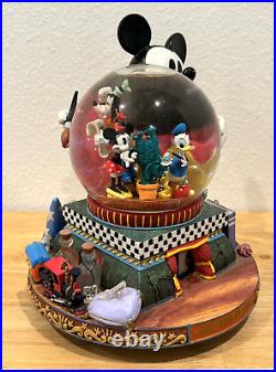 Disney Mickey Mouse 100 Years Musical Snow Globe Great Big Beautiful Tomorrow