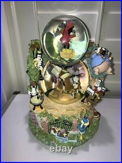 Disney Mickey Mouse Band Concert Snow Globe Music Motion William Tell Fanfare