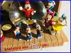 Disney Mickey Mouse Club House Musical Snow Globe/RARE ONE OF A KIND