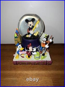 Disney Mickey Mouse Club Musical Snow Globe SketchesMinnie Donald Duck Goofy