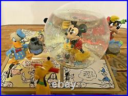 Disney Mickey Mouse In The Comics Musical Snow Globe Mickey With Light