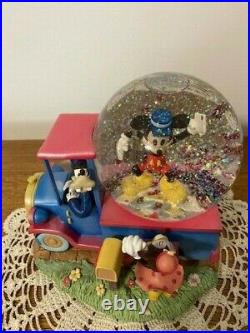 Disney Mickey Mouse Mail Truck Musical Snow Globe. Excellent Condition