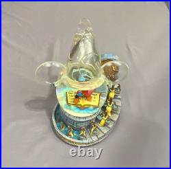 Disney Mickey Mouse Musical Snow Globe Fantasia Sorcerer's Apprentice RARE withbox