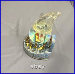 Disney Mickey Mouse Musical Snow Globe Fantasia Sorcerer's Apprentice RARE withbox