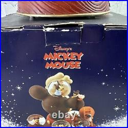 Disney Mickey Mouse Snow Globe Music Box Mickey's Nightmare