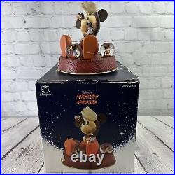 Disney Mickey Mouse Snow Globe Music Box Mickey's Nightmare