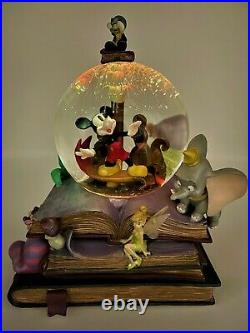 Disney Mickey Mouse Storybook Friends Musical Fiber Optic Snow Globe