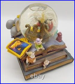 Disney Mickey Mouse Storybook Friends Musical Fiber Optic Snow Globe a dream is
