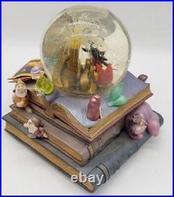 Disney Mickey Mouse Storybook Friends Musical Fiber Optic Snow Globe a dream is