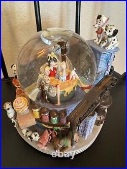 Disney Movie Cruella De Ville Cake Fiasco Snow Globe 102 Dalmatians Music Box