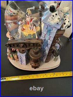 Disney Movie Cruella De Ville Cake Fiasco Snow Globe 102 Dalmatians Music Box