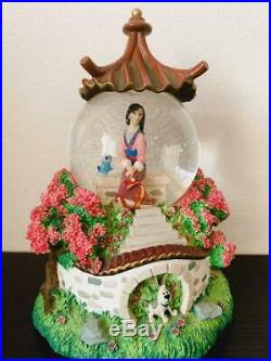 Disney Mulan Snowdome Snow globe Music Box rare
