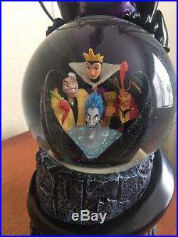 Disney Multi Villains Dragon snow globe- musical